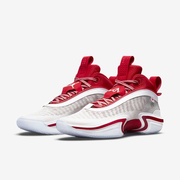 Jordan Scarpe Uomo Nike Air Jordan XXXVI SE Kia Global Game Bianche Rosse Bianche | NK602ADU