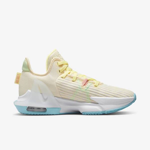 Scarpe Da Basket Donna Nike LeBron Witness 6 Verdi Blu | NK038GRB