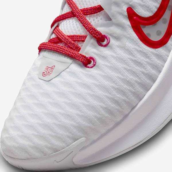 Scarpe Da Basket Uomo Nike Giannis Immortality Bianche Rosa Platino Rosse | NK876QLS