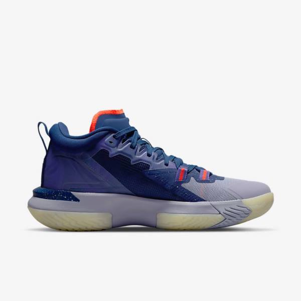 Scarpe Da Basket Uomo Nike Zion 1 ZNA Blu Viola Indaco Rosse Chiaro | NK532LZT