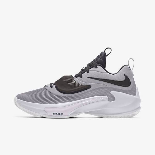 Scarpe Da Basket Uomo Nike Zoom Freak 3 By You Custom Colorate | NK735XOE