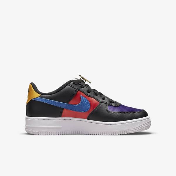 Scarpe Da Ginnastica Bambino Nike Air Force 1 LV8 EMB Older Nere Verde Acqua Viola Rosse | NK063RXI