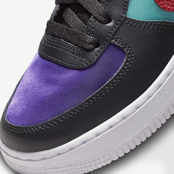 Scarpe Da Ginnastica Bambino Nike Air Force 1 LV8 EMB Older Nere Verde Acqua Viola Rosse | NK063RXI