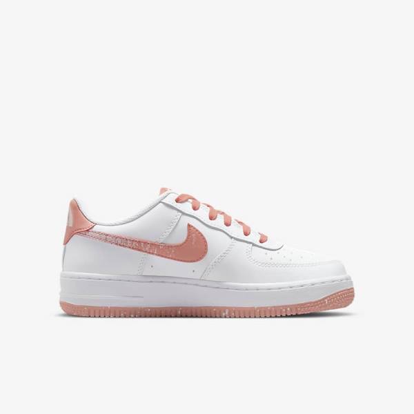 Scarpe Da Ginnastica Bambino Nike Air Force 1 LV8 Older Bianche Corallo | NK126IDG