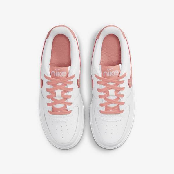 Scarpe Da Ginnastica Bambino Nike Air Force 1 LV8 Older Bianche Corallo | NK126IDG