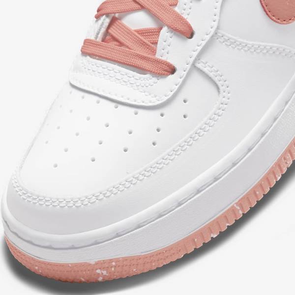 Scarpe Da Ginnastica Bambino Nike Air Force 1 LV8 Older Bianche Corallo | NK126IDG