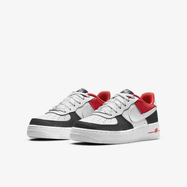 Scarpe Da Ginnastica Bambino Nike Air Force 1 LV8 Older Bianche Blu Marino Rosse Bianche | NK472OKX