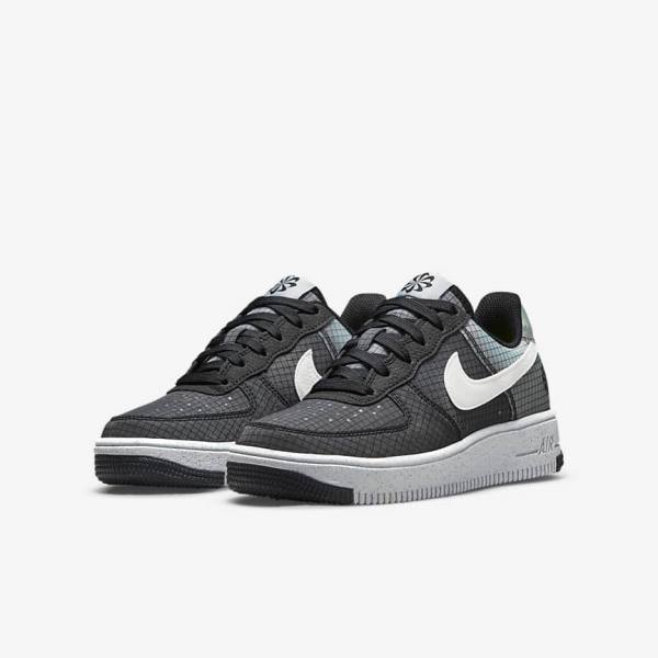 Scarpe Da Ginnastica Bambino Nike Air Force 1 Crater Older Nere Bianche | NK532NIW