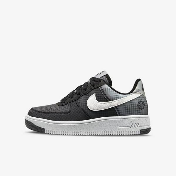 Scarpe Da Ginnastica Bambino Nike Air Force 1 Crater Older Nere Bianche | NK532NIW