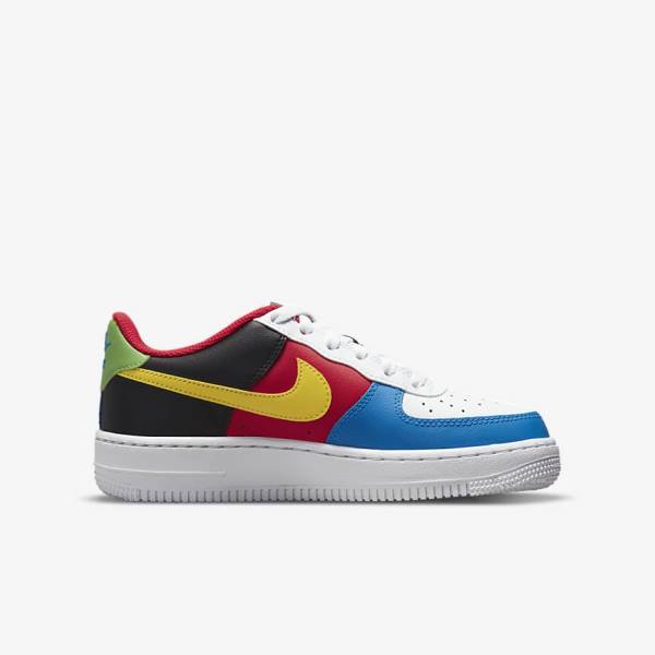 Scarpe Da Ginnastica Bambino Nike Air Force 1 LV8 Older Bianche Rosse Blu Reale Oro | NK581RFL