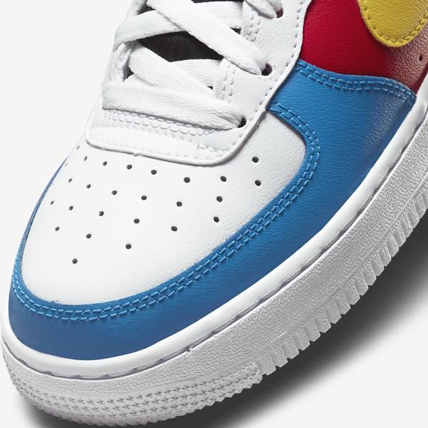 Scarpe Da Ginnastica Bambino Nike Air Force 1 LV8 Older Bianche Rosse Blu Reale Oro | NK581RFL