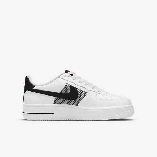 Scarpe Da Ginnastica Bambino Nike Air Force 1 LV8 Older Bianche Rosse Bianche Nere | NK649LVU