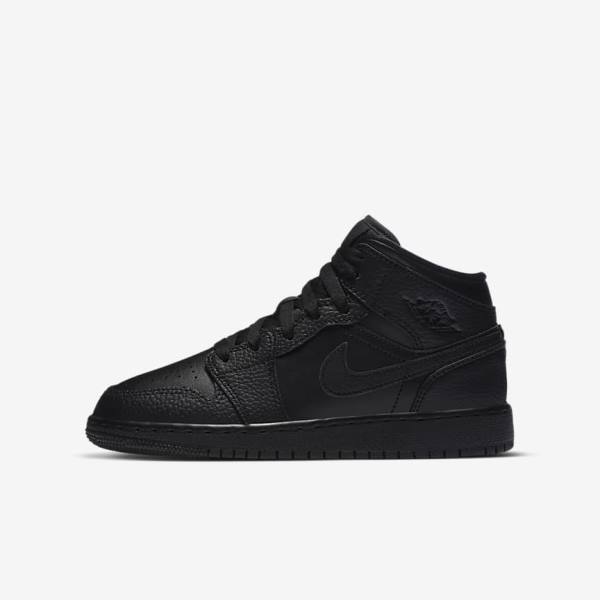 Scarpe Da Ginnastica Bambino Nike Air Jordan 1 Mid Older Nere | NK034PLX