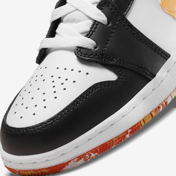 Scarpe Da Ginnastica Bambino Nike Air Jordan 1 Mid SE Older Nere Arancioni Bianche | NK198ICX