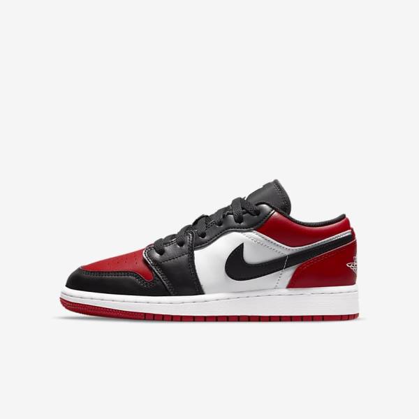 Scarpe Da Ginnastica Bambino Nike Air Jordan 1 Low Older Rosse Nere Bianche | NK250JNE