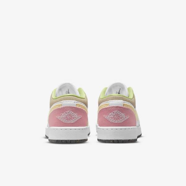 Scarpe Da Ginnastica Bambino Nike Air Jordan 1 Low SE Older Bianche Verdi | NK531FYK