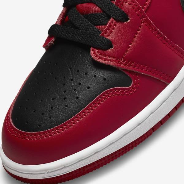 Scarpe Da Ginnastica Bambino Nike Air Jordan 1 Mid Older Rosse Bianche Nere | NK789GXC