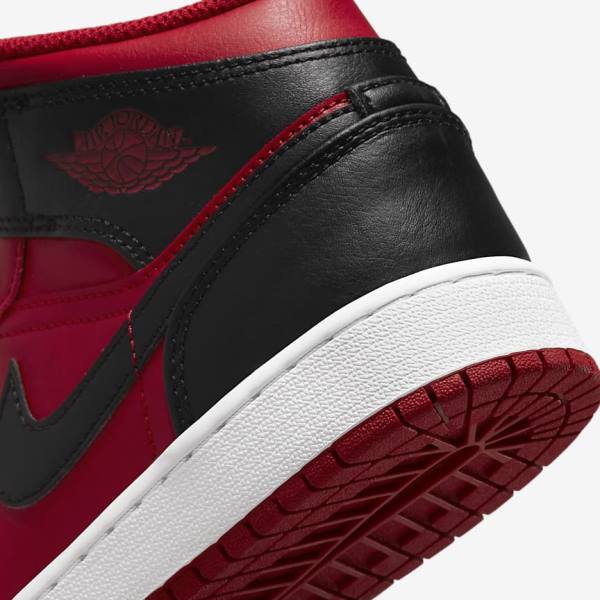 Scarpe Da Ginnastica Bambino Nike Air Jordan 1 Mid Older Rosse Bianche Nere | NK789GXC