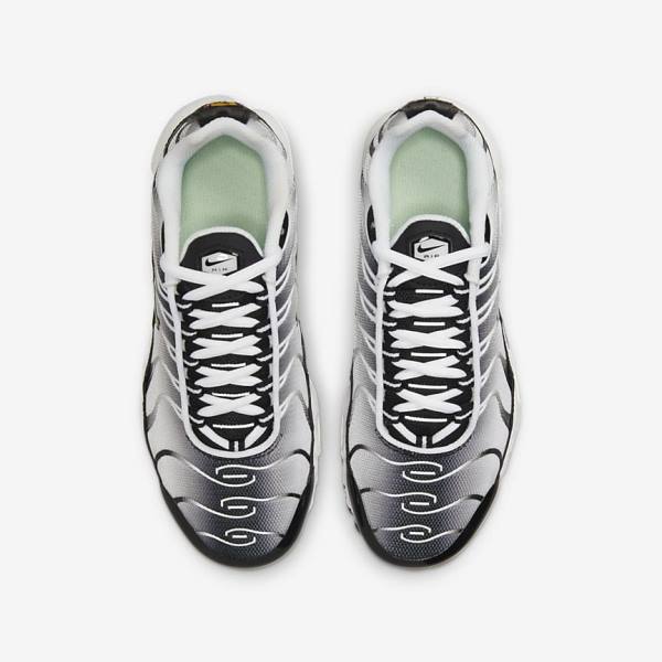 Scarpe Da Ginnastica Bambino Nike Air Max Plus Older Bianche Nere Argento Menta | NK369OUS