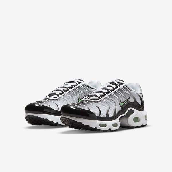 Scarpe Da Ginnastica Bambino Nike Air Max Plus Older Bianche Nere Argento Menta | NK369OUS