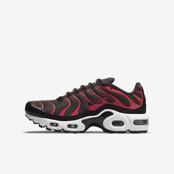 Scarpe Da Ginnastica Bambino Nike Air Max Plus Older Grigie Rosse Bianche Nere | NK527XMN