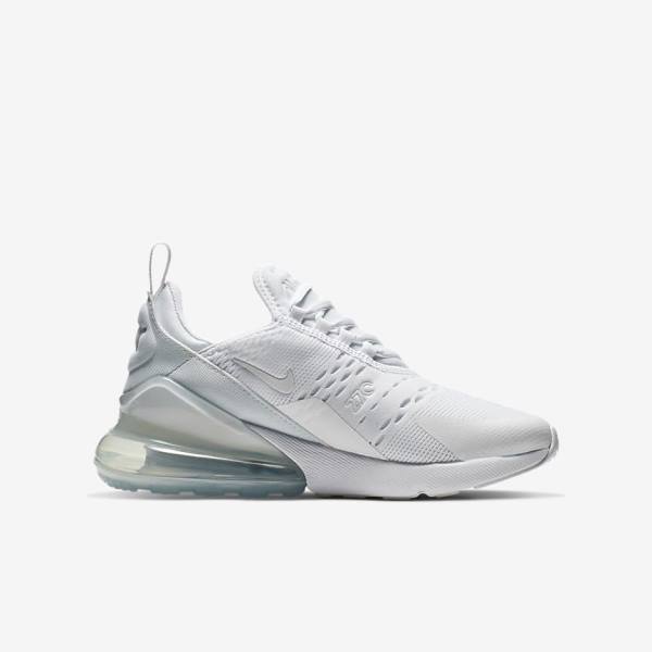 Scarpe Da Ginnastica Bambino Nike Air Max 270 Older Bianche Metal Argento Bianche | NK563TJS