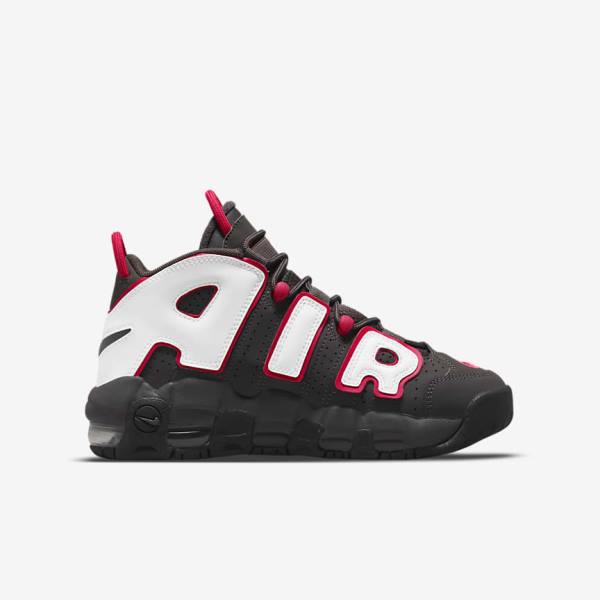 Scarpe Da Ginnastica Bambino Nike Air More Uptempo Older Grigie Nere Rosse Bianche | NK914NGD