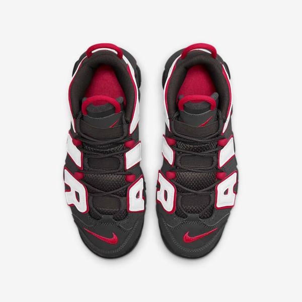 Scarpe Da Ginnastica Bambino Nike Air More Uptempo Older Grigie Nere Rosse Bianche | NK914NGD