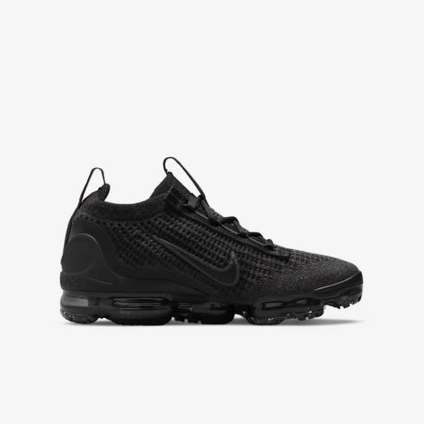 Scarpe Da Ginnastica Bambino Nike Air VaporMax 2021 FK Older Nere Grigie Scuro | NK752OLV