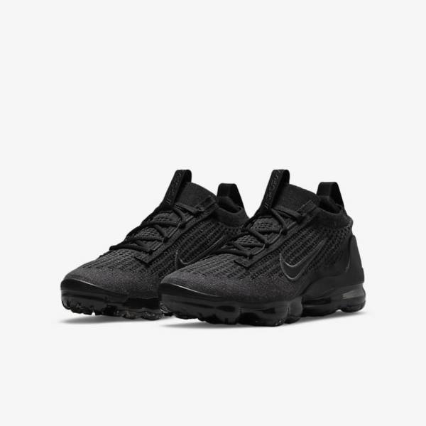 Scarpe Da Ginnastica Bambino Nike Air VaporMax 2021 FK Older Nere Grigie Scuro | NK752OLV