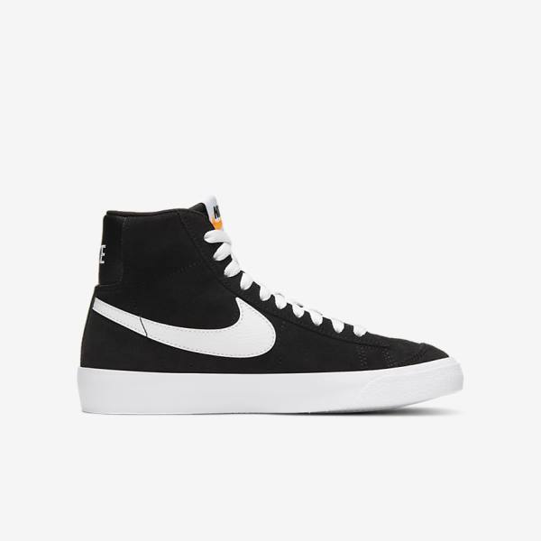 Scarpe Da Ginnastica Bambino Nike Blazer Mid 77 Scamosciate Older Nere Arancioni Bianche | NK615XMO