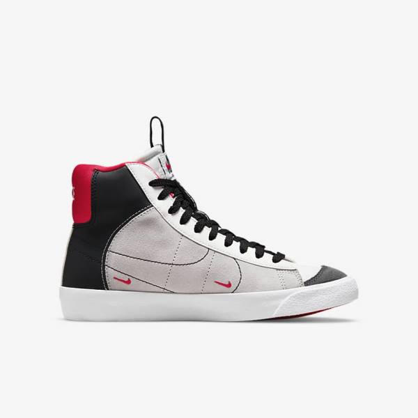 Scarpe Da Ginnastica Bambino Nike Blazer Mid 77 SE Dance Older Bianche Rosse Grigie Chiaro Nere | NK723EWG