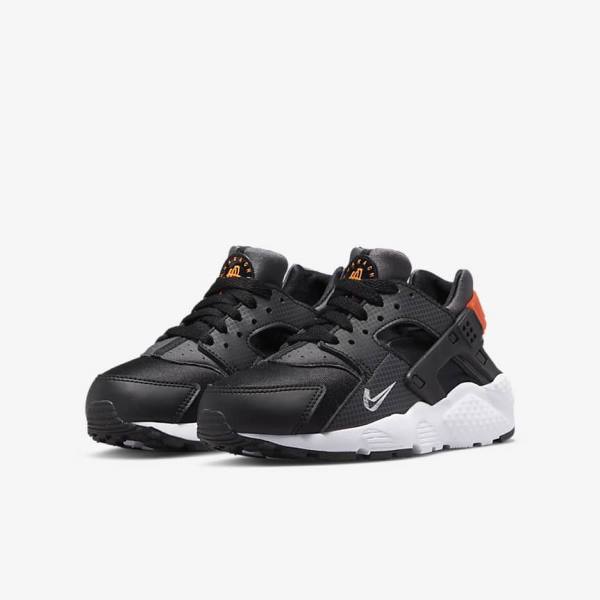 Scarpe Da Ginnastica Bambino Nike Huarache Run Older Nere Arancioni Grigie Bianche | NK287JVZ