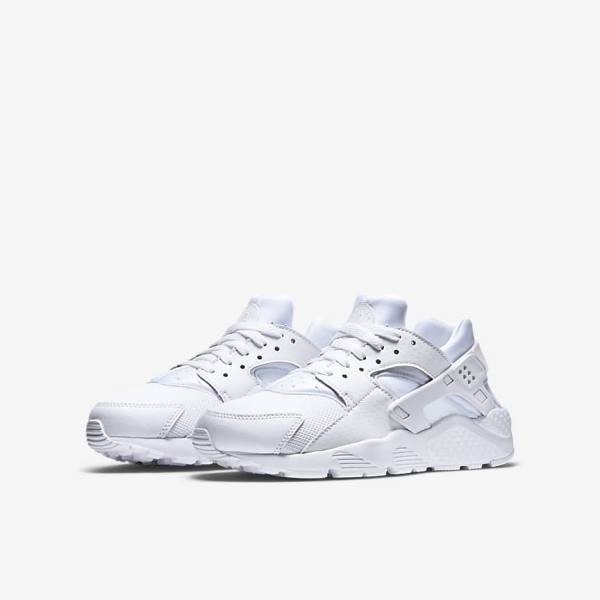 Scarpe Da Ginnastica Bambino Nike Huarache Run Older Bianche Platino Bianche | NK452VFK