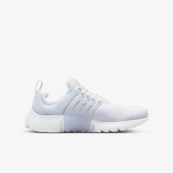 Scarpe Da Ginnastica Bambino Nike Presto Older Bianche Platino Bianche | NK173FVC