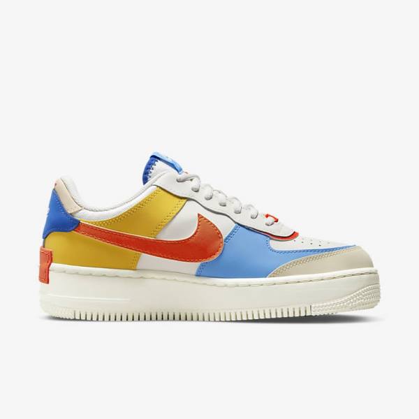 Scarpe Da Ginnastica Donna Nike Air Force 1 Shadow Blu Reale Arancioni Blu | NK087BEM