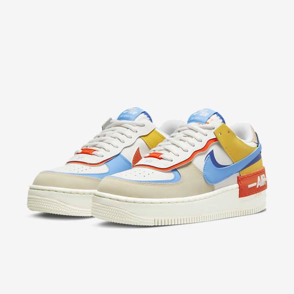 Scarpe Da Ginnastica Donna Nike Air Force 1 Shadow Blu Reale Arancioni Blu | NK087BEM