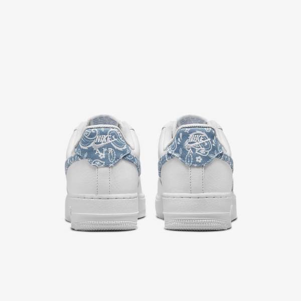 Scarpe Da Ginnastica Donna Nike Air Force 1 07 Essential Bianche Blu | NK240QEF