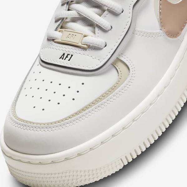 Scarpe Da Ginnastica Donna Nike Air Force 1 Shadow Khaki Beige Chiaro | NK261MAR