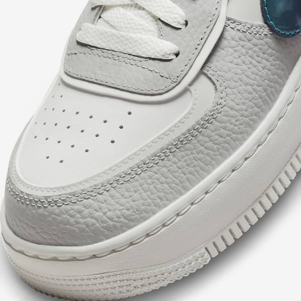 Scarpe Da Ginnastica Donna Nike Air Force 1 Shadow Bianche Grigie Bianche | NK314HCT