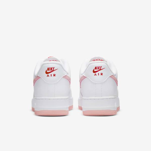 Scarpe Da Ginnastica Donna Nike Air Force 1 07 Bianche Rosse | NK328NPR