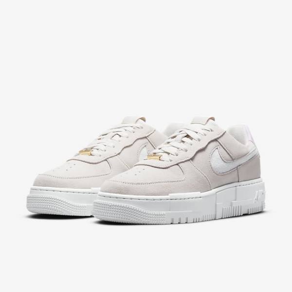 Scarpe Da Ginnastica Donna Nike Air Force 1 Pixel Bianche Beige Chiaro Rosa | NK340FVU