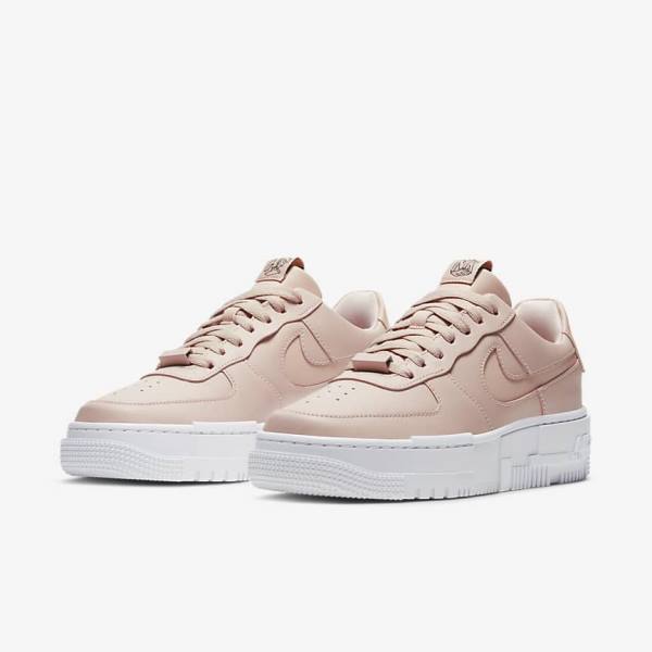 Scarpe Da Ginnastica Donna Nike Air Force 1 Pixel Beige Nere Bianche | NK436DJK