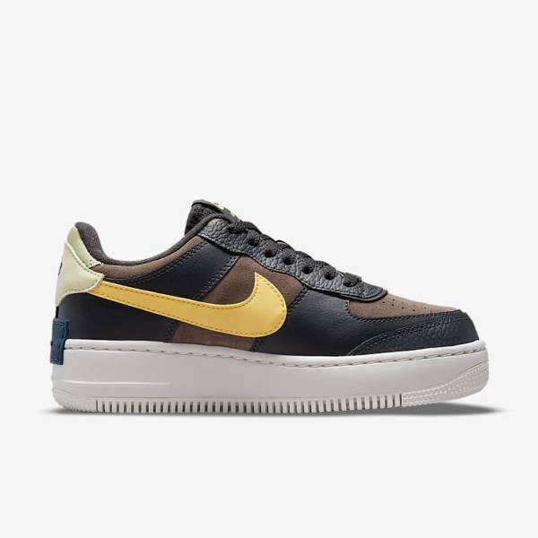 Scarpe Da Ginnastica Donna Nike Air Force 1 Shadow Verdi Bianche Oro | NK561BXQ