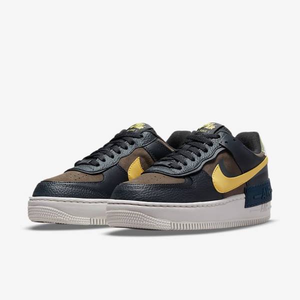 Scarpe Da Ginnastica Donna Nike Air Force 1 Shadow Verdi Bianche Oro | NK561BXQ