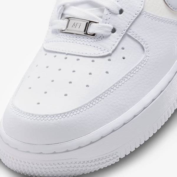 Scarpe Da Ginnastica Donna Nike Air Force 1 07 Bianche Metal Argento Platino | NK563PQI