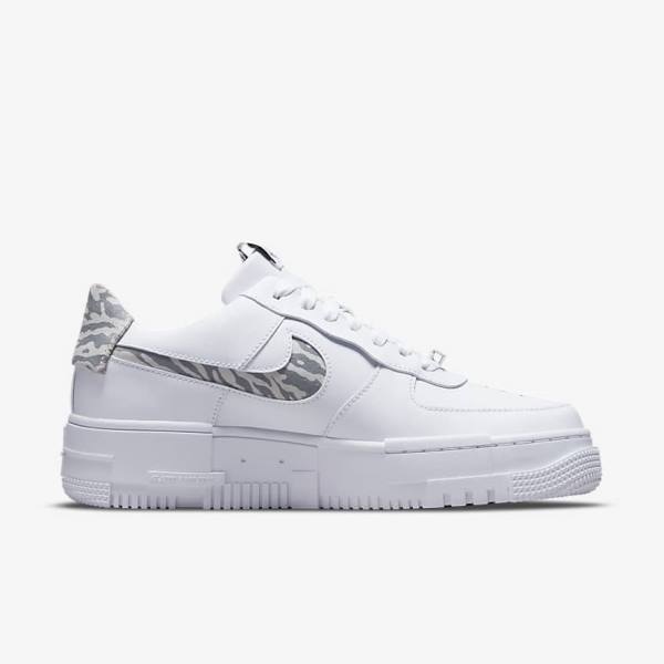 Scarpe Da Ginnastica Donna Nike Air Force 1 Pixel SE Bianche Grigie Bianche | NK761HTV