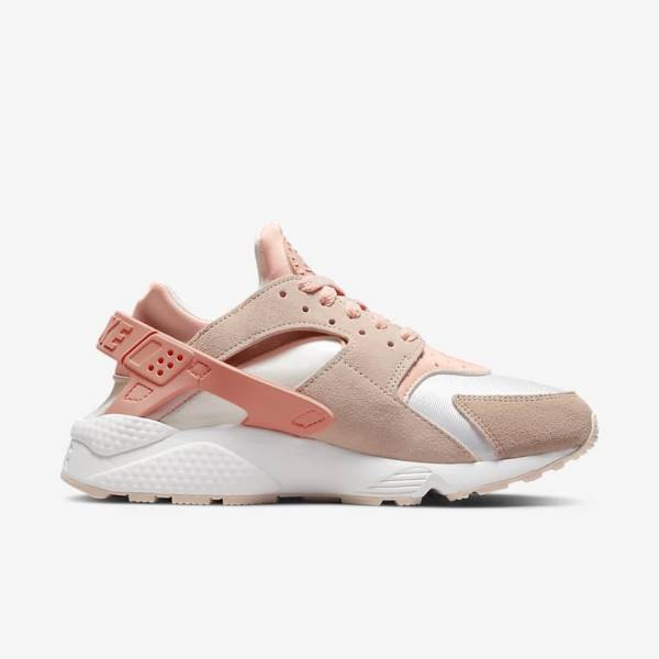 Scarpe Da Ginnastica Donna Nike Air Huarache Bianche Khaki Grigie Corallo | NK145XPJ