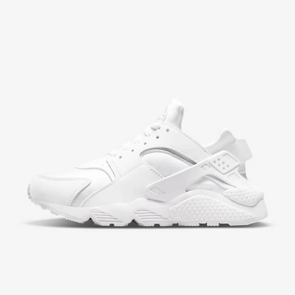 Scarpe Da Ginnastica Donna Nike Air Huarache Bianche Platino | NK842ZWP