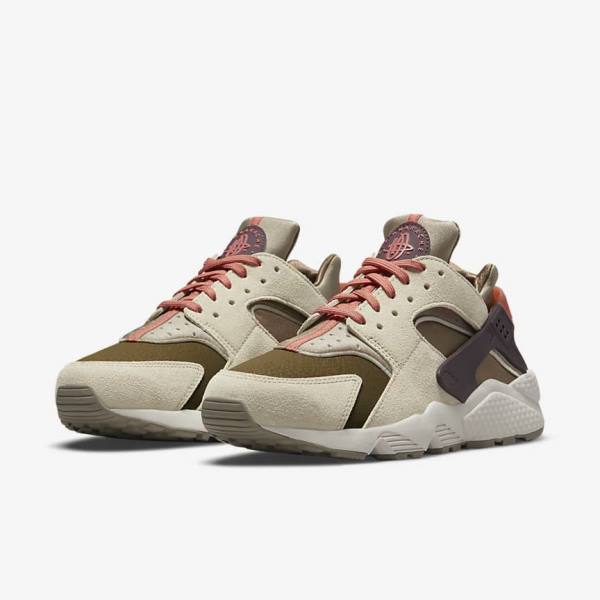 Scarpe Da Ginnastica Donna Nike Air Huarache SP Khaki Bordeaux | NK893GCX